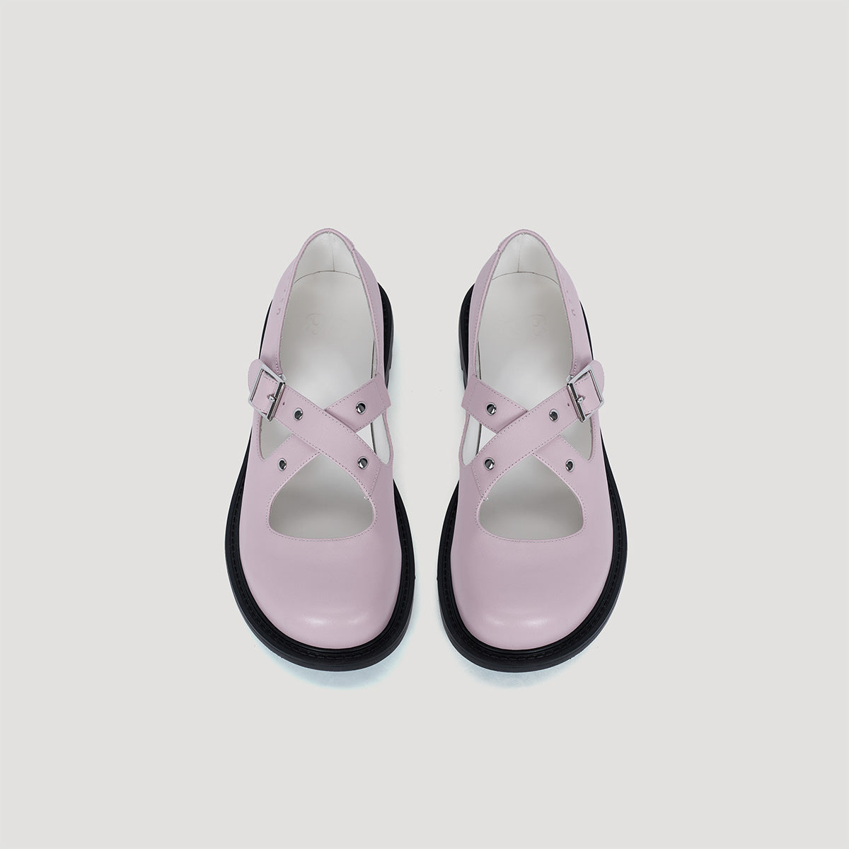 RE:RE CROSS STRAP MARYJANE - PINK/BLACK – both paris