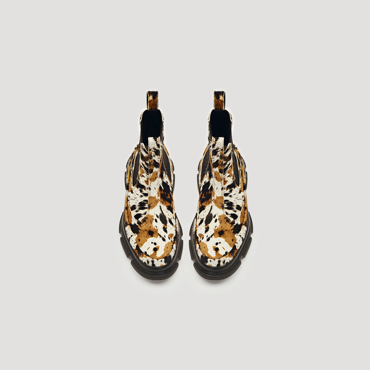 GAO EVA CHELSEA - BROCKLED-COW-PRINT/BLACK – both paris