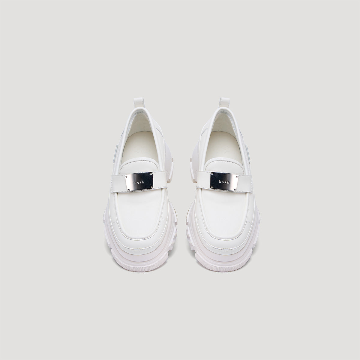 both - GAO EVA METAL LOGO LOAFER-WHITE/WHITE – both paris