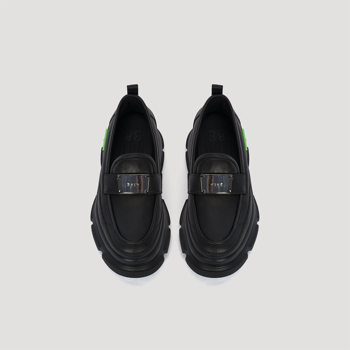 both - GAO EVA METAL LOGO LOAFER-BLACK/BLACK – both paris