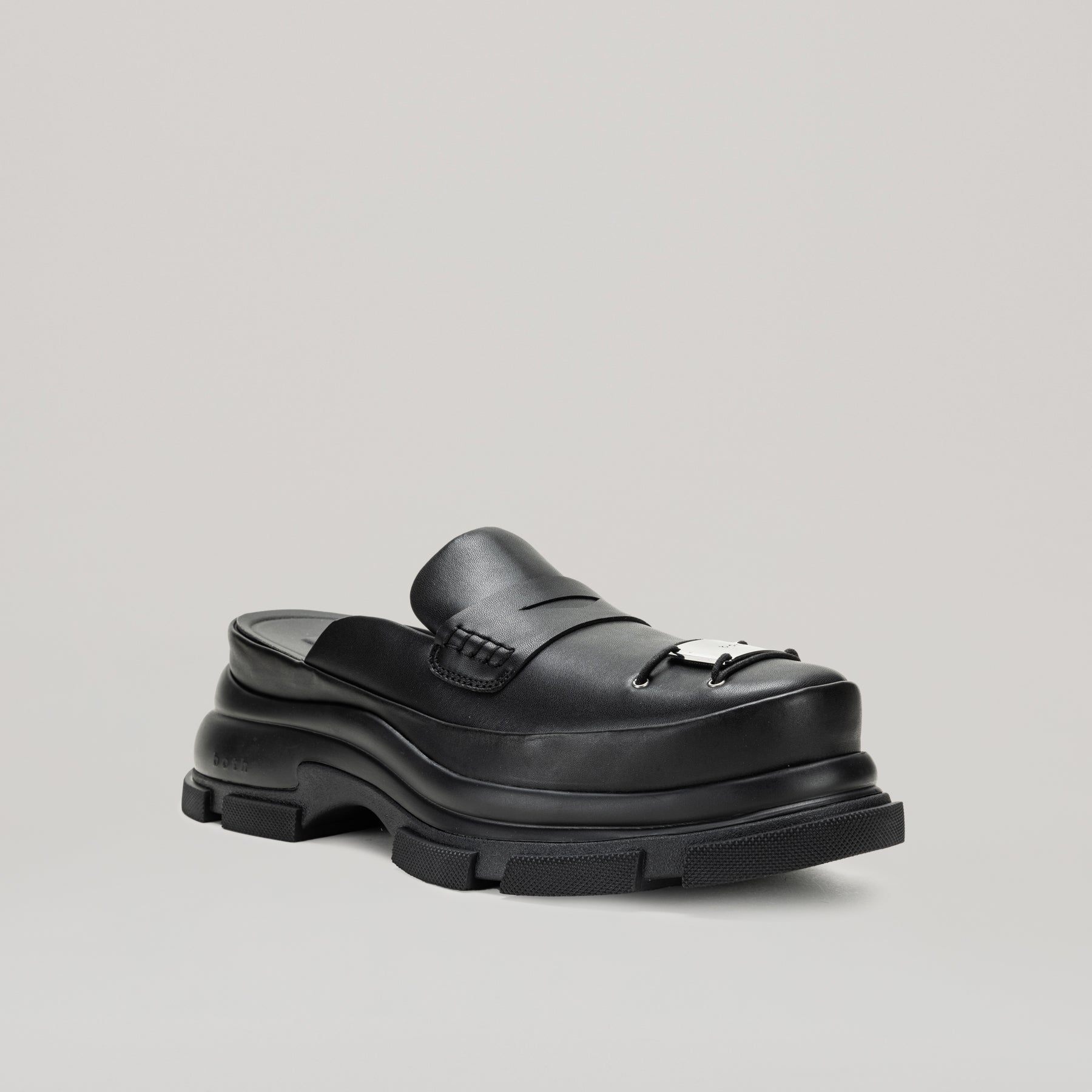 both - GAO EVA METAL LOGO MULES-BLACK – both paris
