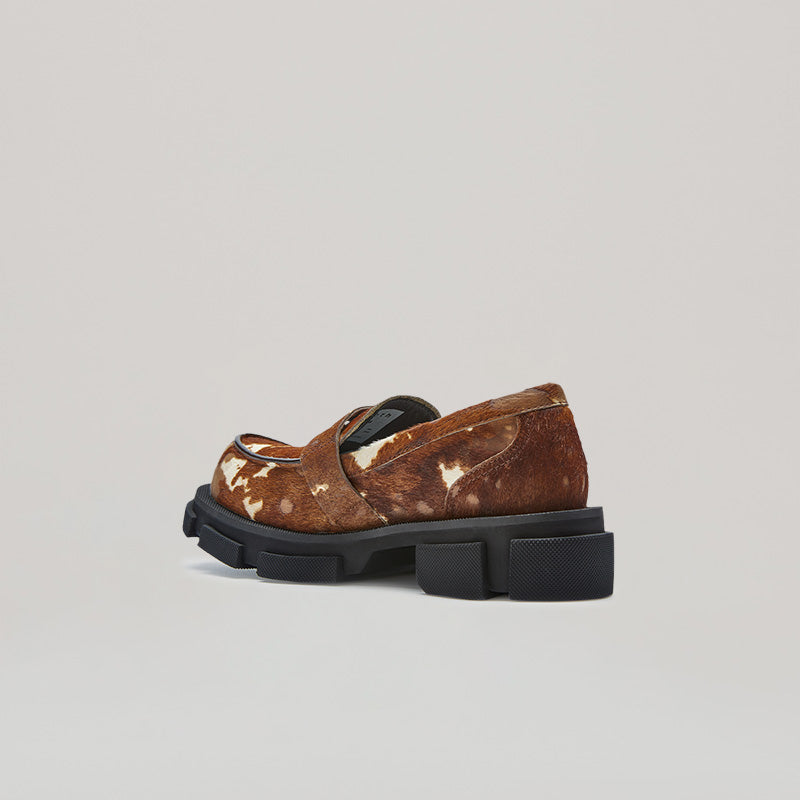 both - GAO PIERCED LOAFER-BROWN/CREAM | both Paris - Fashion