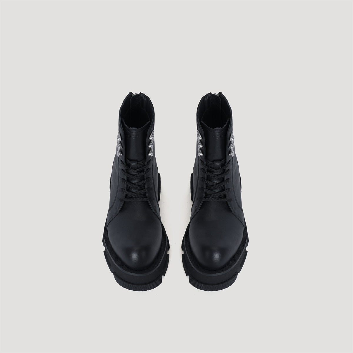 both - GAO PLATFORM ARMY BOOTS-BLACK/BLACK – both paris