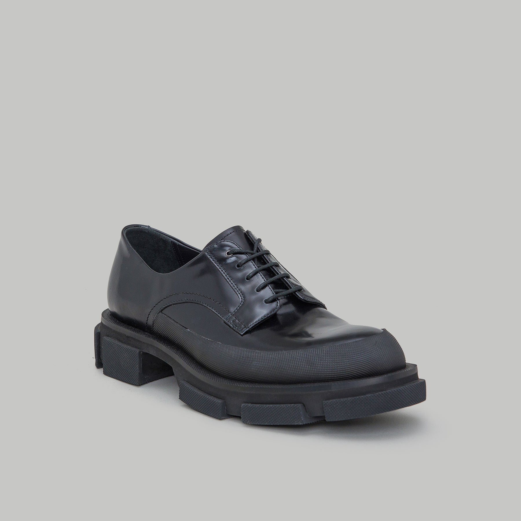 GAO DERBIES - SPAZZOLATO-BLACK/BLACK – both paris