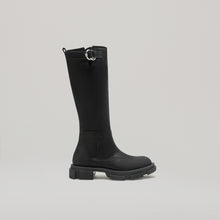  both-GAO PIERCED KNEE BOOT-BLACK