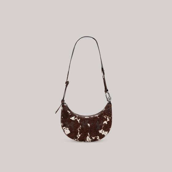 both - GAO SHOULDER BAG-BROWN/CREAM