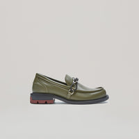 both - RE:RE MOCCASIN LOAFER-BROWN/GREY