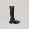 both-GAO PIERCED KNEE BOOT-BROWN