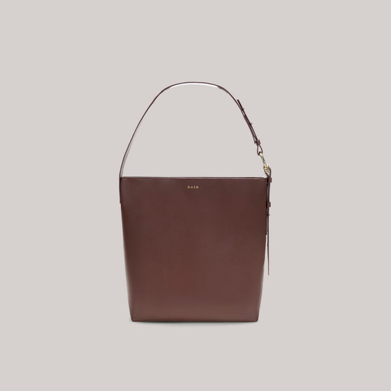 both - GAO TOTE BAG-BROWN