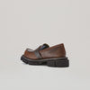 both-GAO PIERCED LOAFER-BROWN