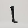 both-GAO PIERCED THIGH HIGH BOOT-BLACK