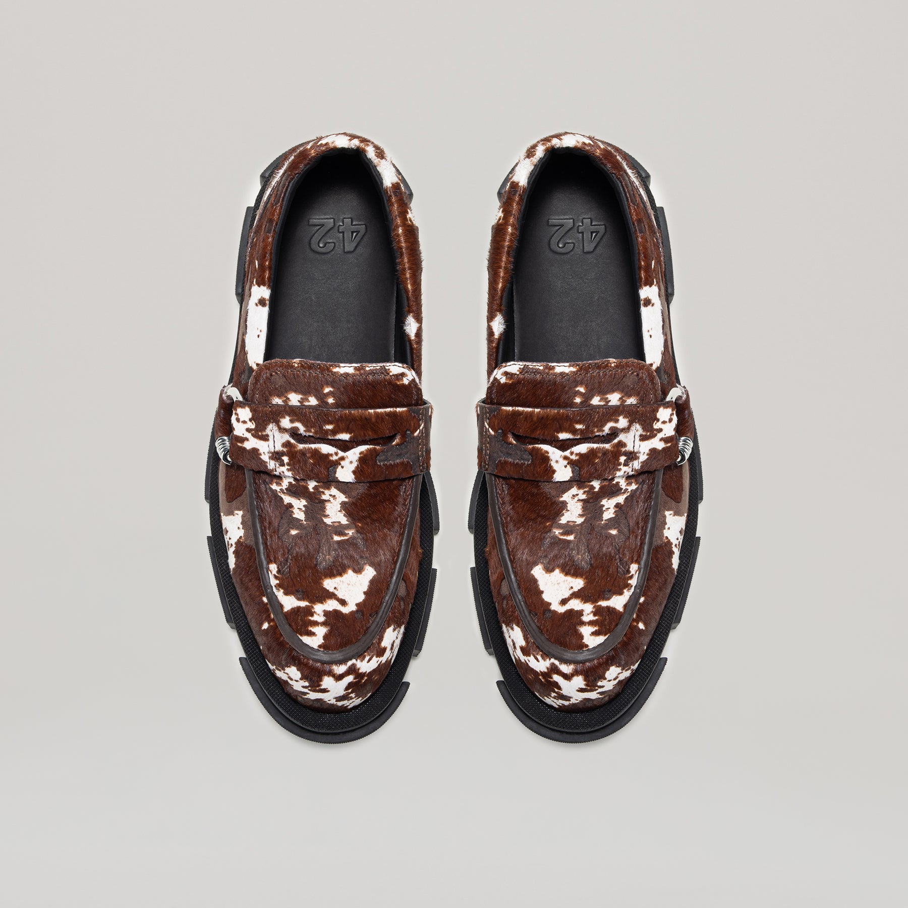 充実の品 GAO - both PIERCED Paris both | BROWN/CREAM LOAFER-DARK 靴