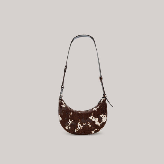 both - GAO SHOULDER BAG-BROWN/CREAM