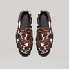 both-GAO PIERCED LOAFER-BROWN/CREAM