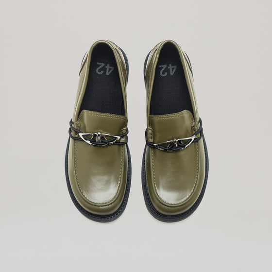 both-RE:RE MOCCASIN LOAFER-BROWN/GREY