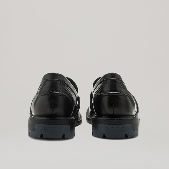 both-RE:RE MOCCASIN LOAFER-BLACK