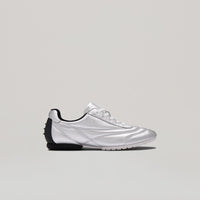 both - TYRES GLIDER SATIN SNEAKER-SILVER/BLACK