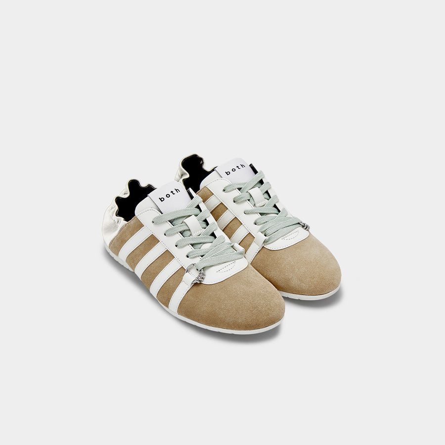 TYRES GLIDER LACED UP SNEAKER - KHAKI-GREY/WHITE