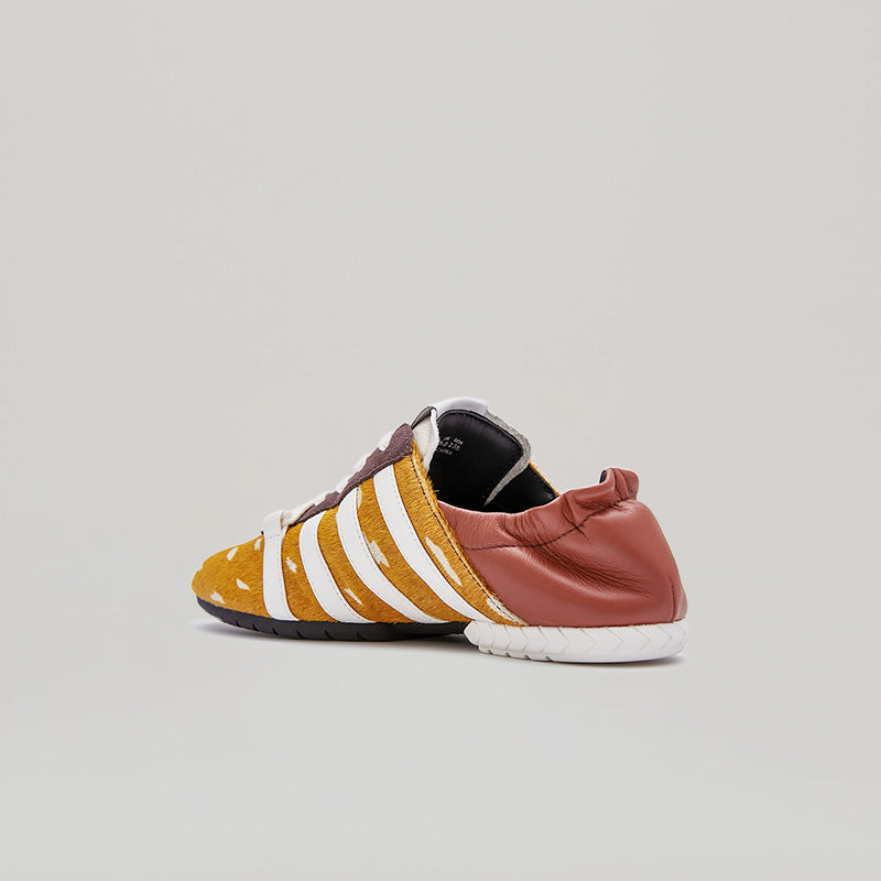 TYRES GLIDER LACED UP SNEAKER - BROWN/WHITE