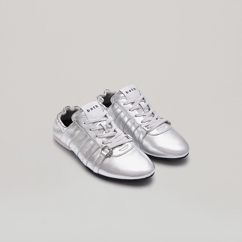 TYRES GLIDER LACED UP SNEAKER - SILVER/WHITE
