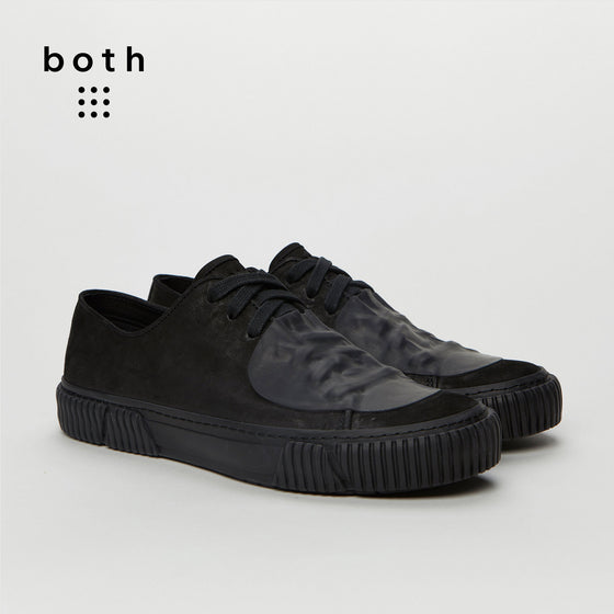 both-Rubber patch Low-top-WHT/BLU