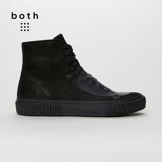 both-Rubber patch High-top-BLK