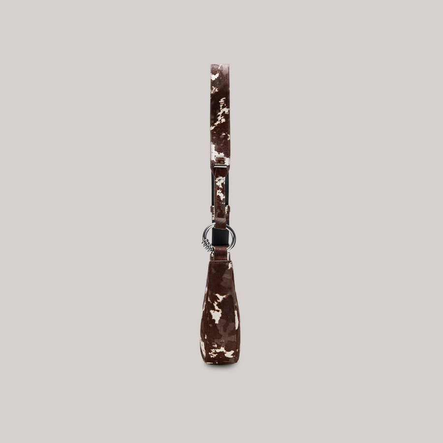 GAO SHOULDER BAG - BROWN/CREAM