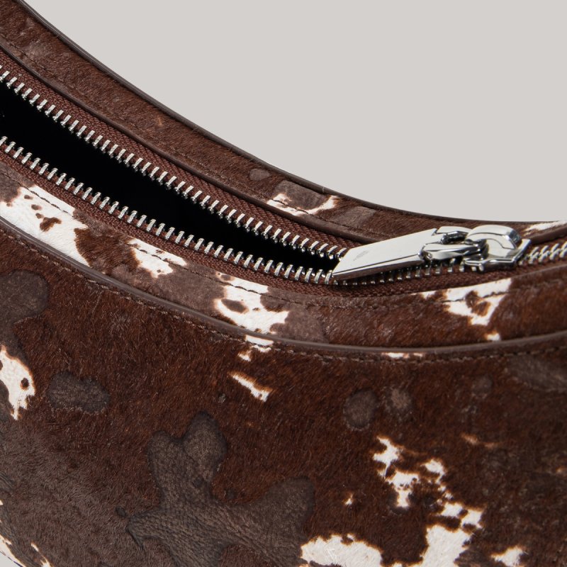 GAO SHOULDER BAG - BROWN/CREAM