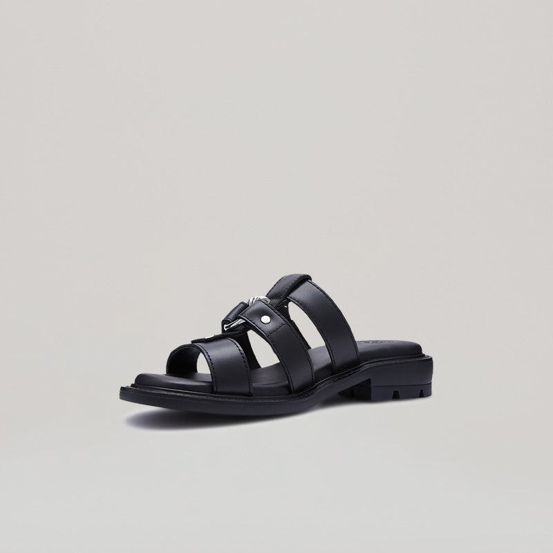RE:RE SANDALS - BLACK/BLACK