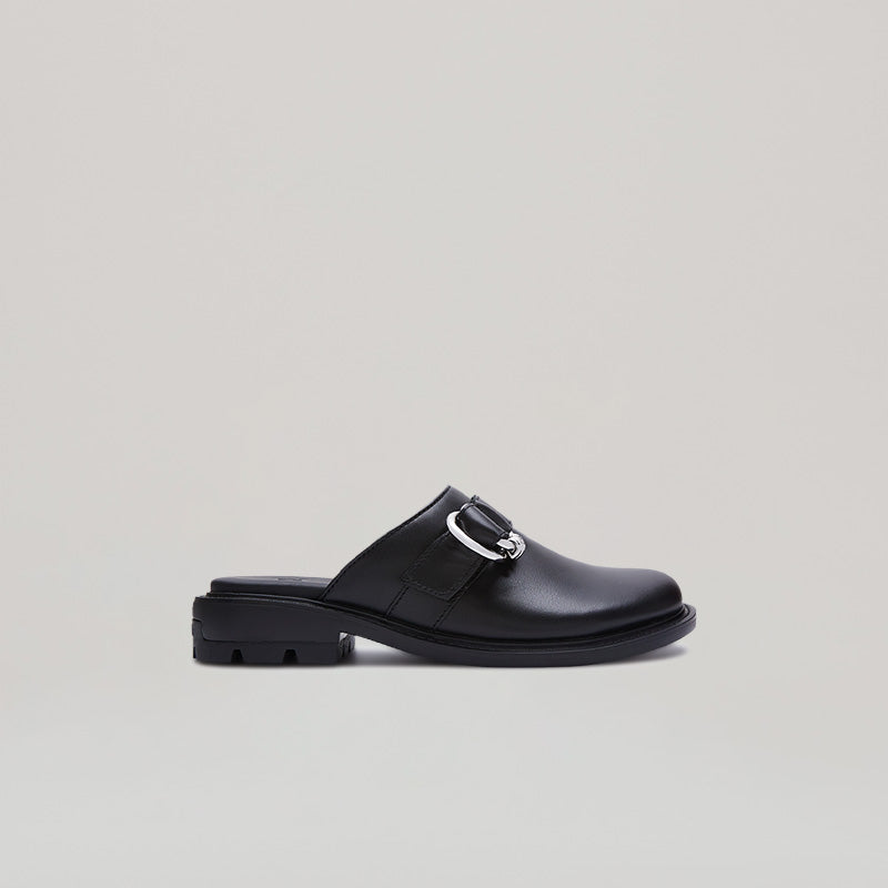 Black RE:RE MULES unisex stylish footwear