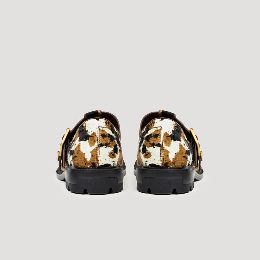 RE:RE MARYJANE - BROCKLED-COW-PRINT/BLACK
