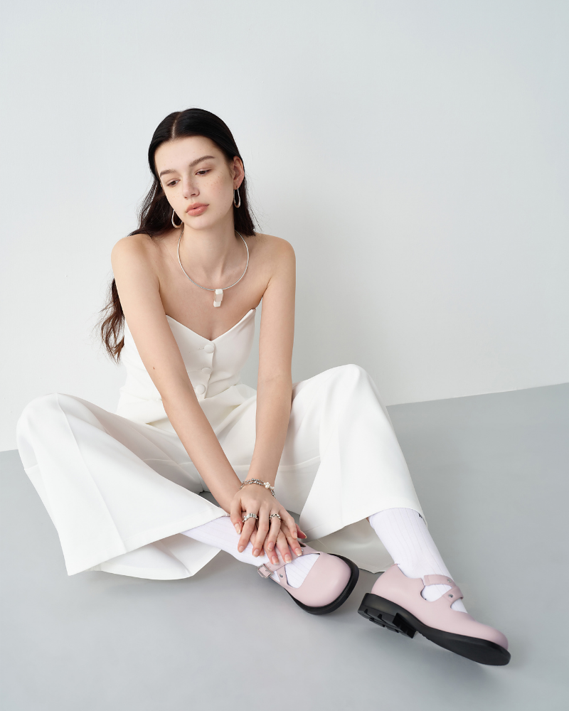 both - RE:RE CROSS STRAP MARYJANE-PINK/BLACK both paris both - RE:RE CROSS STRAP MARYJANE-PINK/BLACK both paris