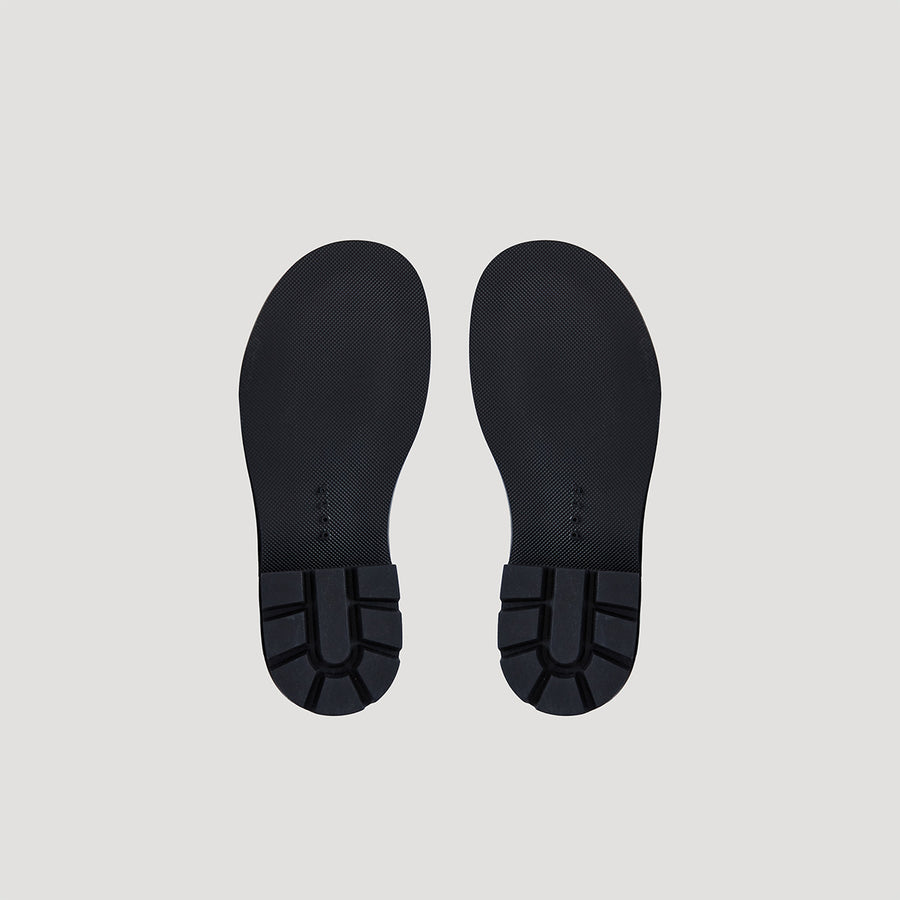 RE:RE MULES WITH BUCKLE - BLACK/BLACK