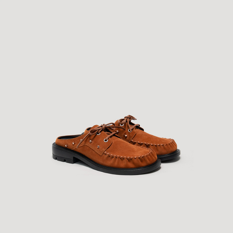 RE:RE LOAFER MULES - CHOCO-BROWN/BLACK