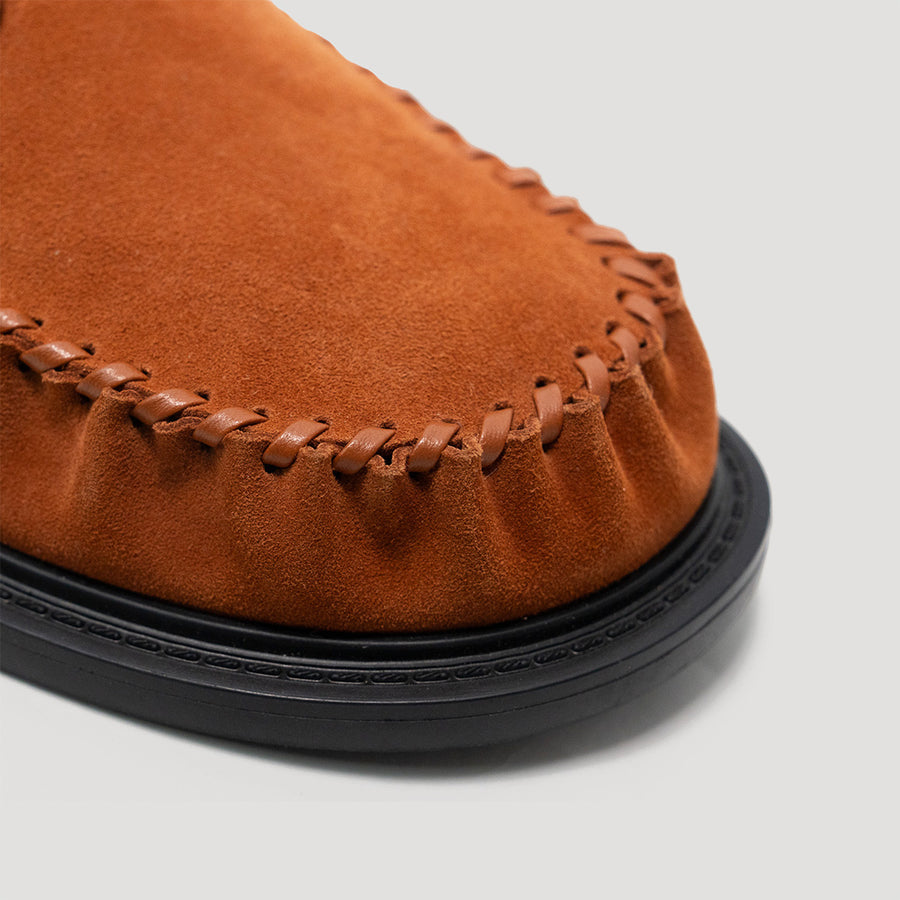 RE:RE LOAFER MULES - CHOCO-BROWN/BLACK