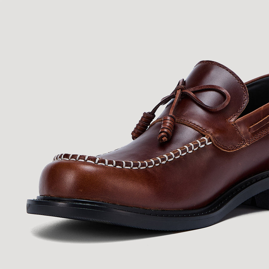 RE:RE BOOTIE LOAFER - AUBURN/BLACK