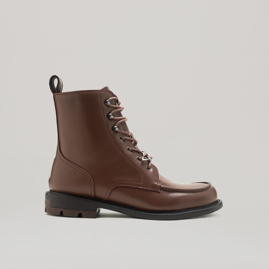 RE:RE MOCCASIN BOOTS brown and black unisex loafers stylish footwear