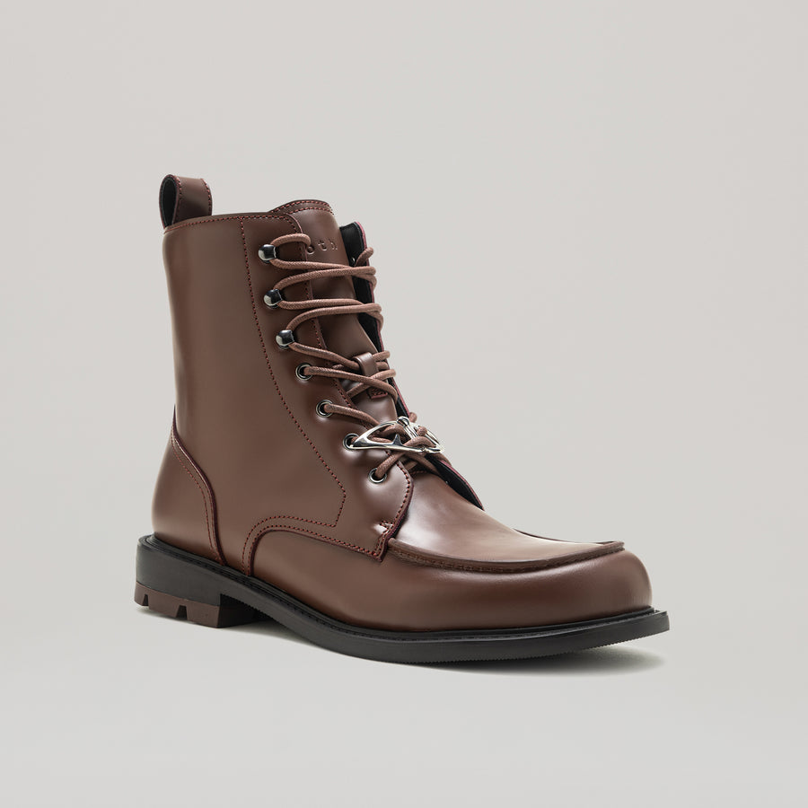 RE:RE MOCCASIN BOOTS - BROWN/BLACK