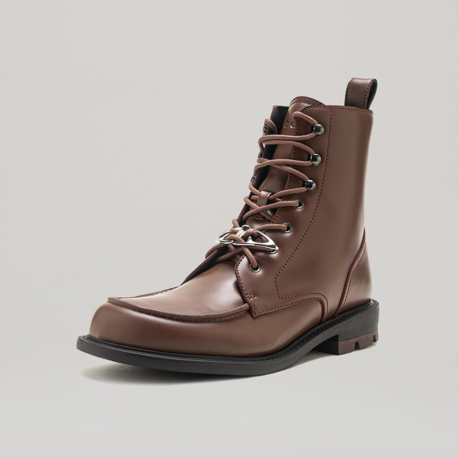 RE:RE MOCCASIN BOOTS - BROWN/BLACK