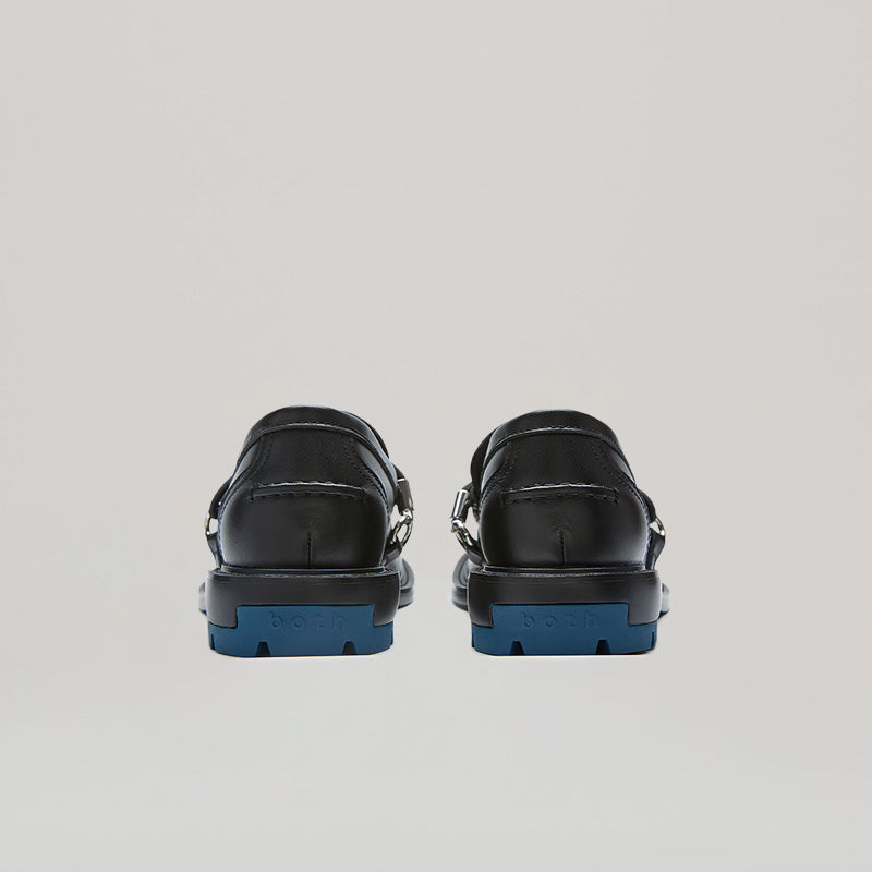 RE:RE MOCCASIN LOAFER - BLACK/BLUE