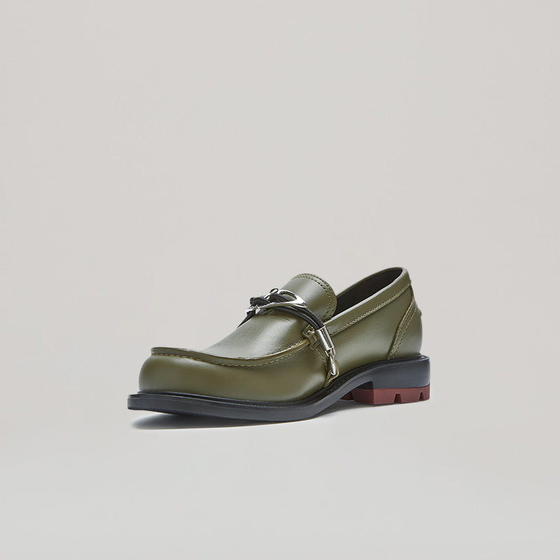 RE:RE MOCCASIN LOAFER - BROWN/GREY