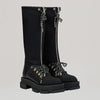 both x DION LEE-GAO PLATFORM OVER BOOT WITH LACING-BLACK