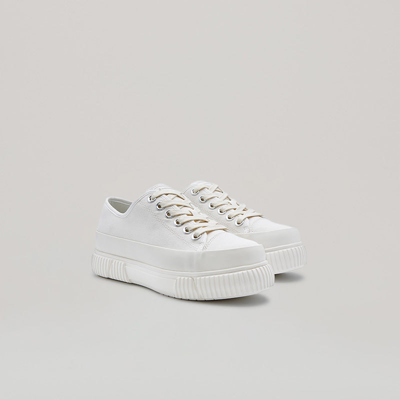 EVA PLATFORM SNEAKER - WHITE/WHITE