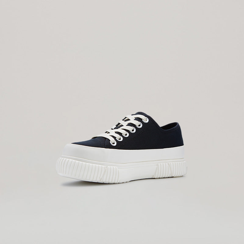 EVA PLATFORM SNEAKER - WHITE/BLACK
