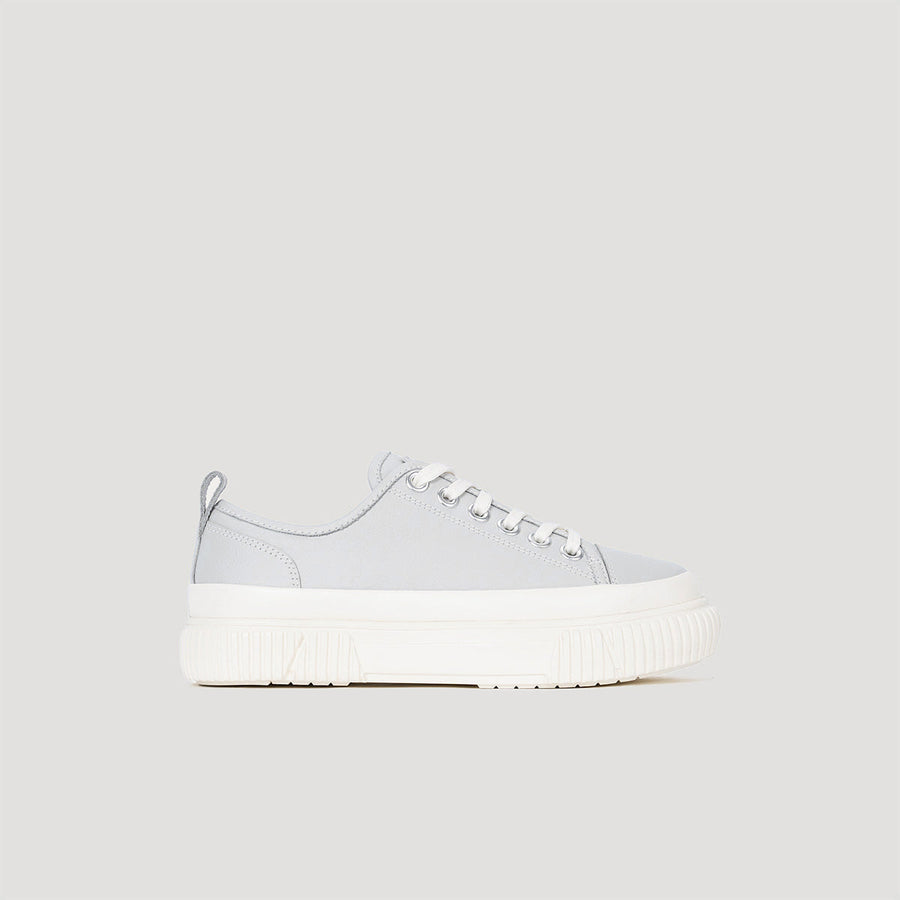 Light grey and beige EVA Platform Signature Sneaker with cushioned lightweight sole for all-day comfort