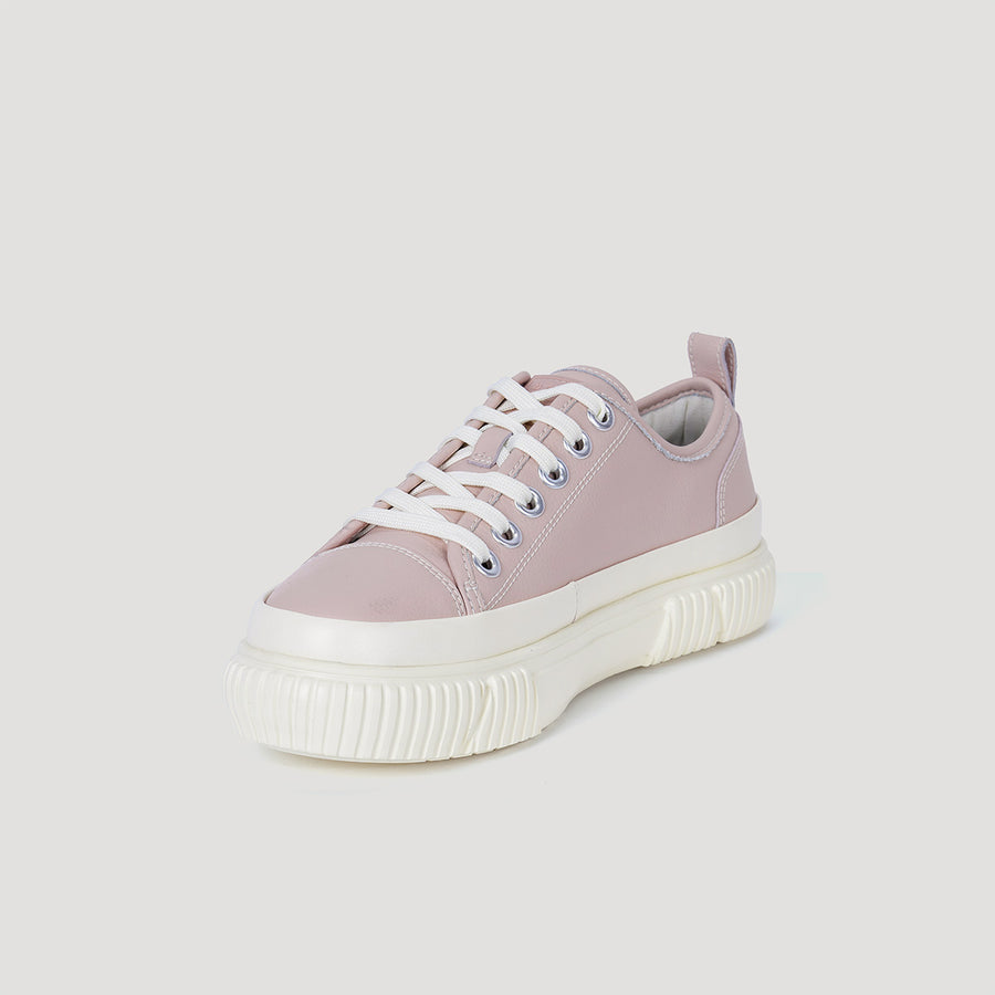 EVA PLATFORM SIGNATURE SNEAKER - DUSTY-PINK/BEIGE