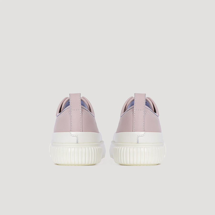EVA PLATFORM SIGNATURE SNEAKER - DUSTY-PINK/BEIGE