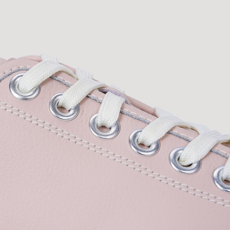 EVA PLATFORM SIGNATURE SNEAKER - DUSTY-PINK/BEIGE