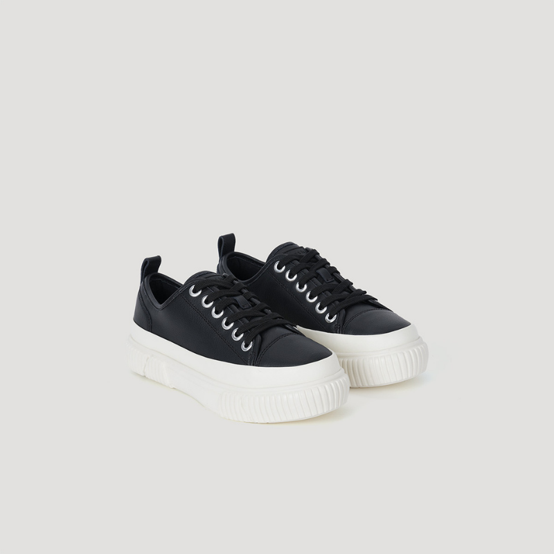 EVA PLATFORM SIGNATURE SNEAKER - BLACK/BEIGE