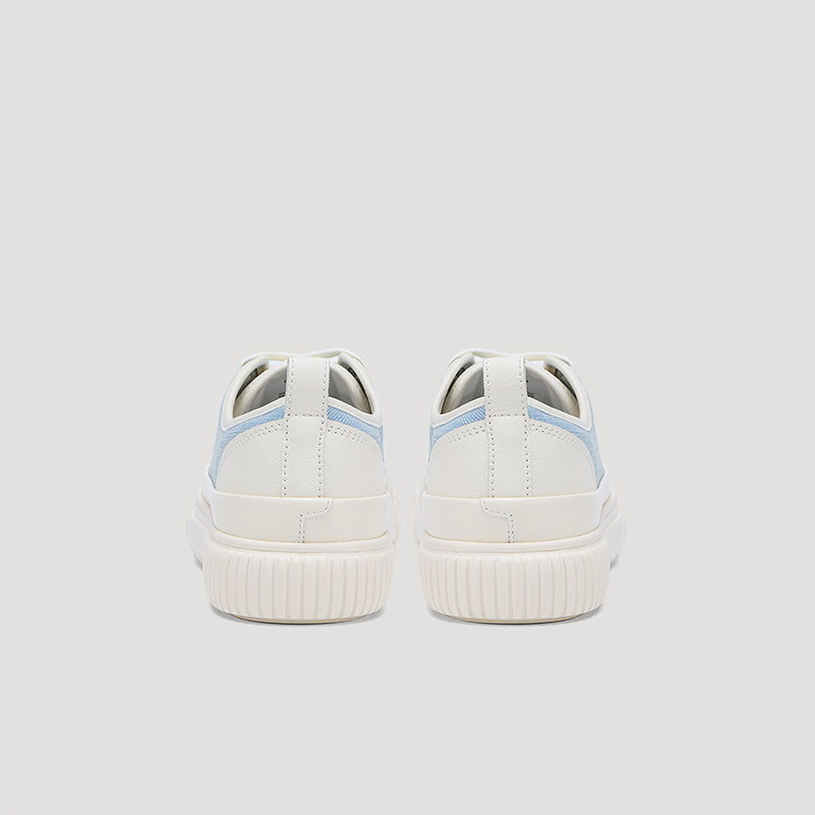EVA PLATFORM LOGO DENIM SNEAKER - LT-BLUE/BEIGE
